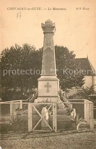 AK / Ansichtskarte Chevagny sur Guye Le Monument Chevagny sur Guye