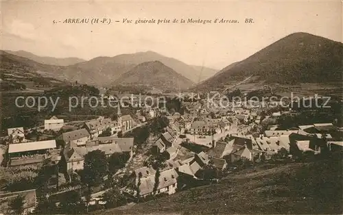 AK / Ansichtskarte Arreau Vue generale prise de la Montagne d Arreau Arreau