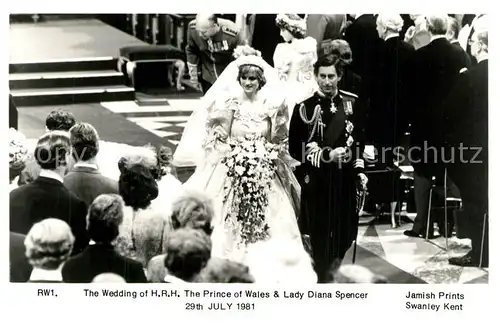 AK / Ansichtskarte Adel_England Wedding Prince Charles Lady Diana Spencer  Adel_England
