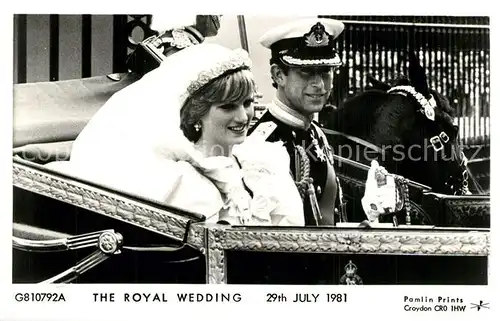 AK / Ansichtskarte Adel_England Royal Wedding Prince Charles Lady Diana  Adel_England