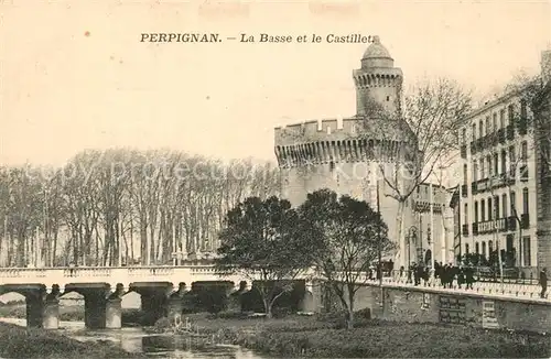 AK / Ansichtskarte Perpignan La Basse et le Castillet Perpignan