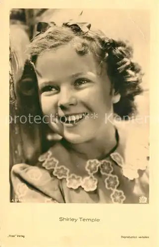 AK / Ansichtskarte Schauspieler Shirley Temple 