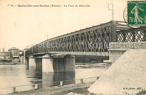 AK / Ansichtskarte Belleville sur Saone Pont de Belleville Belleville sur Saone