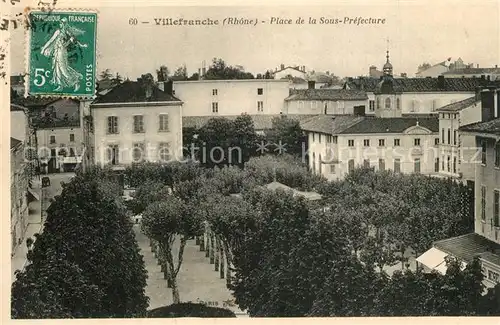 AK / Ansichtskarte Villefranche sur Saone Place de la Sous Prefecture Villefranche sur Saone