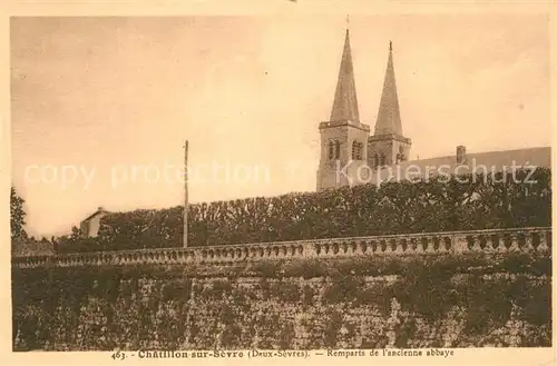 AK / Ansichtskarte Chatillon_sur_Sevre Remparts de l ancienne abbaye Chatillon_sur_Sevre