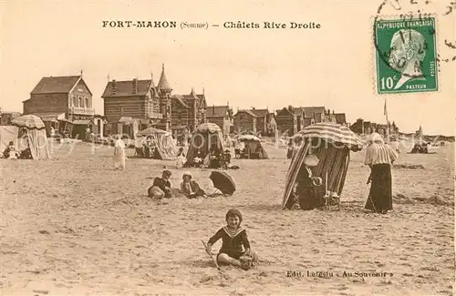 AK / Ansichtskarte Fort Mahon Plage Chalets Rive Droite la plage Fort Mahon Plage