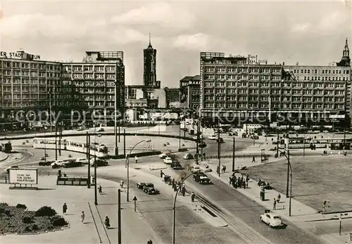 AK / Ansichtskarte Strassenbahn Berlin Alexanderplatz  