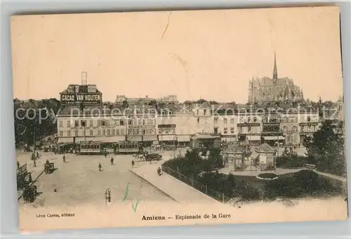 AK / Ansichtskarte Amiens Esplanade de la Gare Amiens