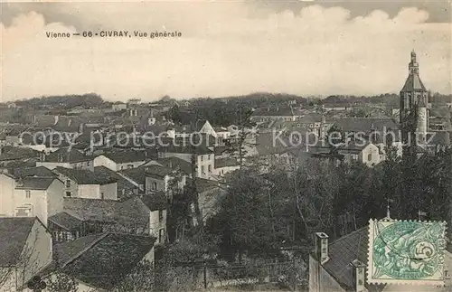 AK / Ansichtskarte Civray_Vienne Vue generale Civray Vienne