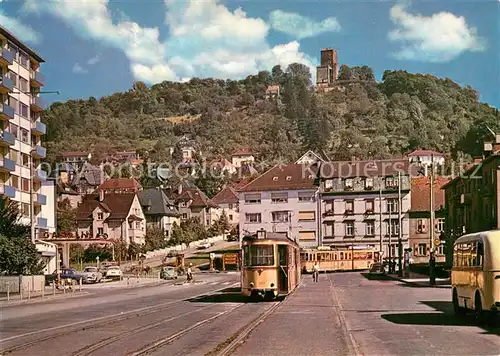 AK / Ansichtskarte Strassenbahn Karlsruhe Durlach Turmberg 