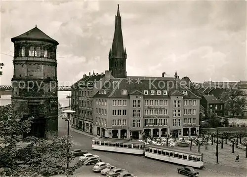 AK / Ansichtskarte Strassenbahn D?sseldorf Schlossturm  