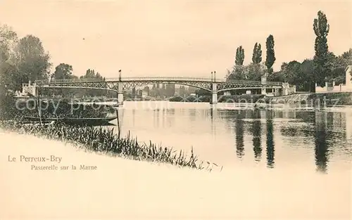 AK / Ansichtskarte Le_Perreux sur Marne Passerelle sur la Marne Le_Perreux sur Marne