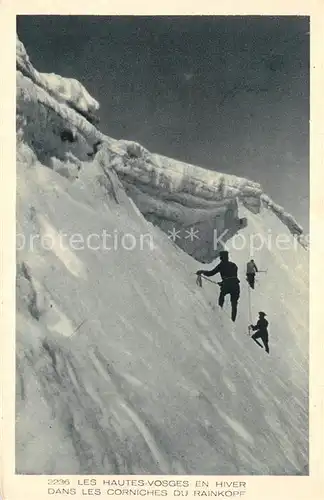 AK / Ansichtskarte Col_de_la_Schlucht Les Corniches du Rainkopf Winter Col_de_la_Schlucht