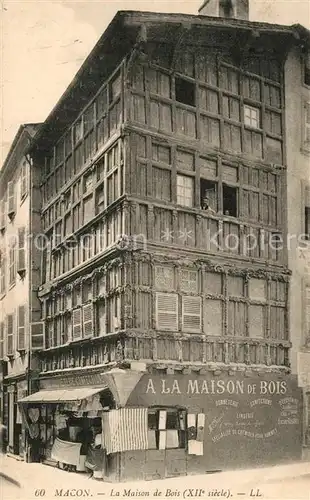 AK / Ansichtskarte Macon_Saone et Loire Maison de Bois Macon Saone et Loire