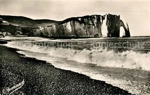 AK / Ansichtskarte Etretat La Falaise d`Aval Etretat