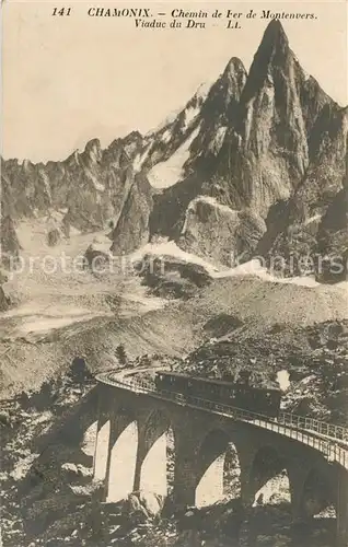 AK / Ansichtskarte Chamonix Chemin de Fer de Montenvers Viaduc du Dru Alpes Francaises Chamonix