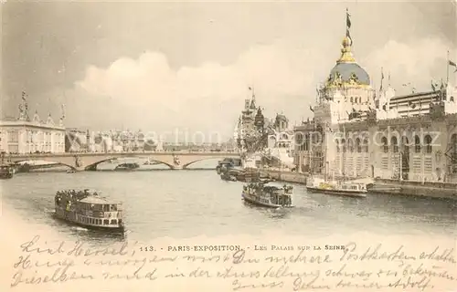 AK / Ansichtskarte Paris Les Palais sur la Seine Paris