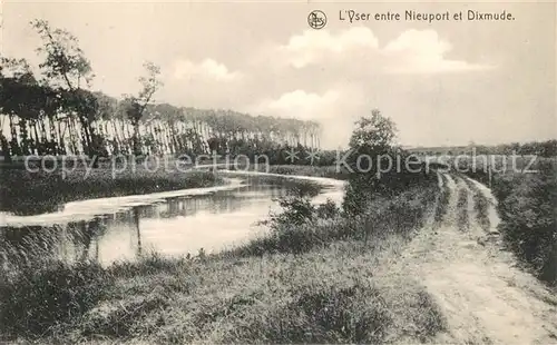 AK / Ansichtskarte Yser entre Nieuport et Dixmude Yser