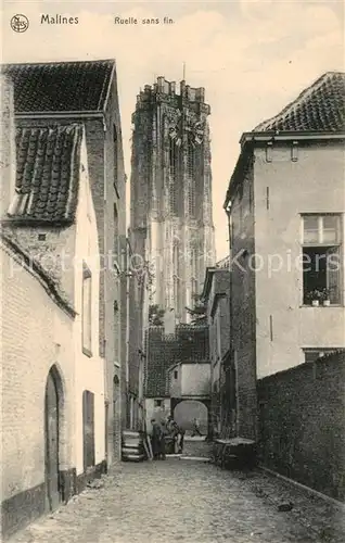 AK / Ansichtskarte Malines_Mechelen_Flandre Ruelle sans fin Malines_Mechelen_Flandre