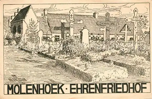 AK / Ansichtskarte Molenhoek_West Vlaanderen Ehrenfriedhof Molenhoek_West Vlaanderen