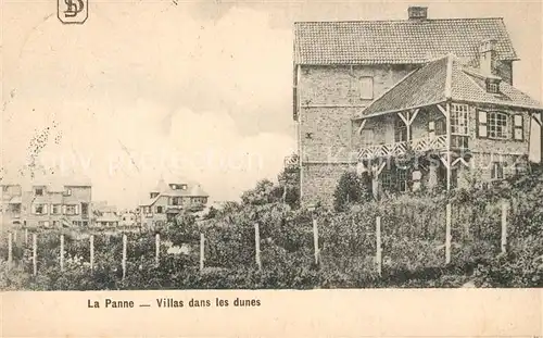 AK / Ansichtskarte La_Panne_Veurne Villas dans les dunes 