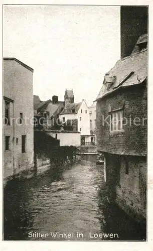 AK / Ansichtskarte Loewen_Louvain Stiller Winkel am Wasser Loewen Louvain