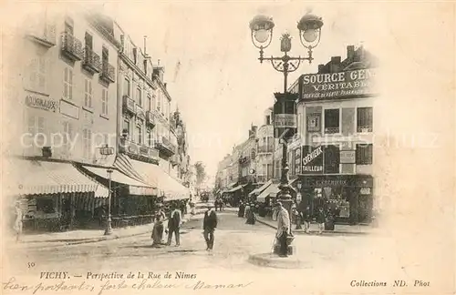 AK / Ansichtskarte Vichy_Allier Rue de Nimes Vichy Allier