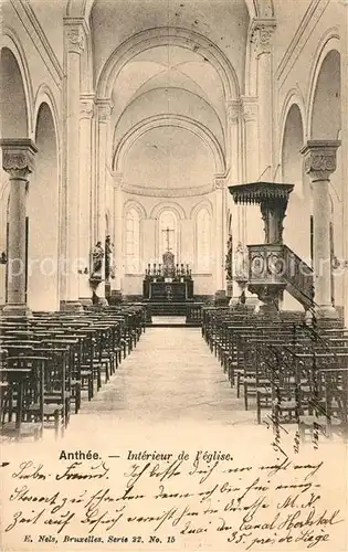 AK / Ansichtskarte Anthee Interieur de l eglise 