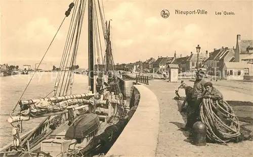 AK / Ansichtskarte Nieuport Ville Les Quais Nieuport Ville