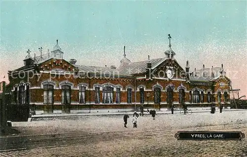 AK / Ansichtskarte Ypres_Ypern_West_Vlaanderen La Gare Ypres_Ypern