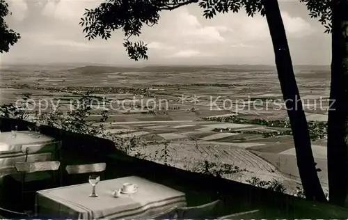 AK / Ansichtskarte Hessisch_Oldendorf Paschenburg Terrasse Wandrer der mit Muehe mich erstiegen Hessisch Oldendorf