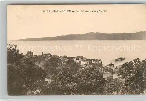 AK / Ansichtskarte Saint Gingolph_Haute_Savoie Vue generale Lac Leman Genfersee Saint Gingolph_Haute