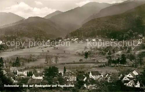 AK / Ansichtskarte Badenweiler Blauenegebiet mit Vogelbachtal Badenweiler