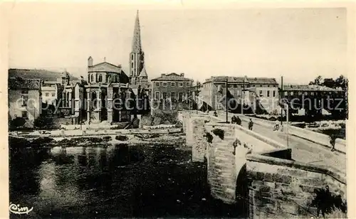 AK / Ansichtskarte Limoux Eglise Les bords de lAude et le Port Vieux Limoux