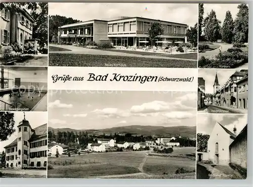 AK / Ansichtskarte Bad_Krozingen Thermalbad Neues Kurhaus Kurpark Schloss Thermalbad Bad_Krozingen