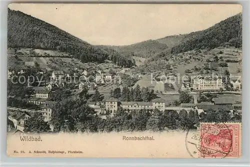 AK / Ansichtskarte Wildbad_Schwarzwald Ronnbachthal Wildbad_Schwarzwald