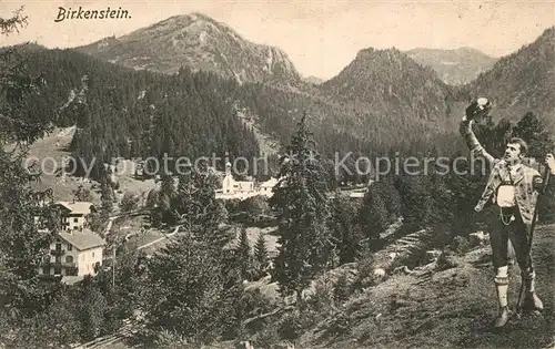 AK / Ansichtskarte Birkenstein Wanderer Birkenstein