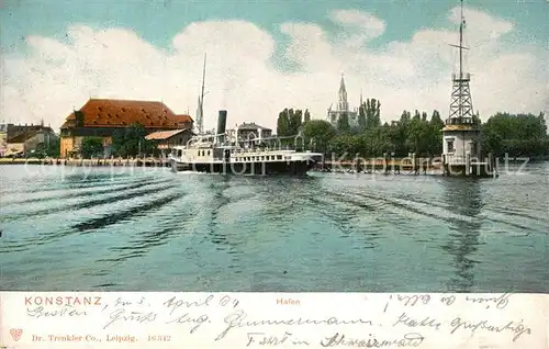 AK / Ansichtskarte Konstanz_Bodensee Hafen Konstanz_Bodensee