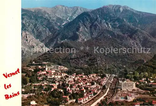 AK / Ansichtskarte Vernet les Bains Vue generale aerienne Vernet les Bains