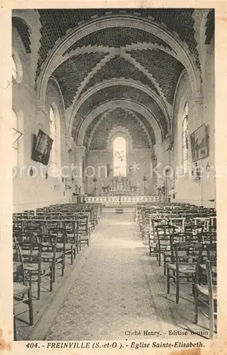 AK / Ansichtskarte Freinville Eglise Sainte Elisabeth interieur 