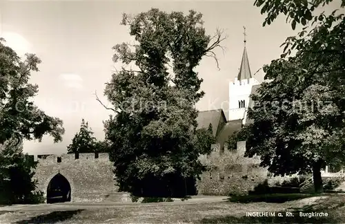 AK / Ansichtskarte Ingelheim_Rhein Burgkirche Ingelheim Rhein