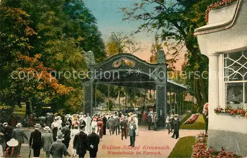 AK / Ansichtskarte Bad_Kreuznach Radium Solbad Wandelhalle im Kurpark Bad_Kreuznach