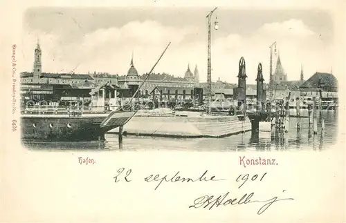 AK / Ansichtskarte Konstanz_Bodensee Hafen Konstanz_Bodensee