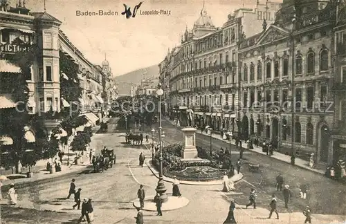 AK / Ansichtskarte Baden Baden Leopolds Platz Baden Baden