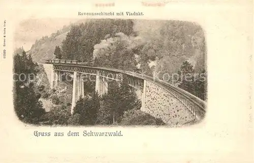 AK / Ansichtskarte Ravennaschlucht Viadukt Ravennaschlucht