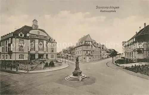 AK / Ansichtskarte Donaueschingen Rathausplatz Donaueschingen