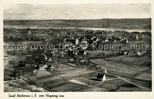 AK / Ansichtskarte Insel_Reichenau Fliegeraufnahme Insel Reichenau