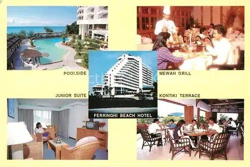 AK / Ansichtskarte Penang The Ferringhi Beach Hotel Poolside Mewah Grill Junior Suite Kontiki Terrace Penang