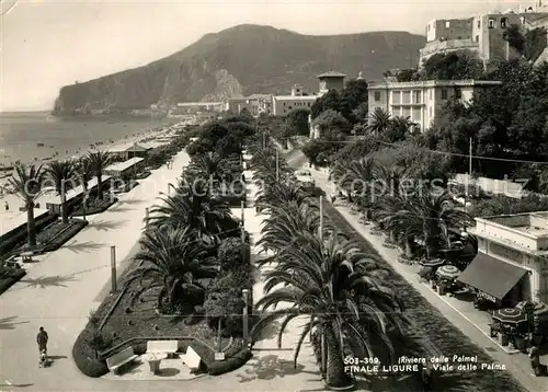 AK / Ansichtskarte Finale_Ligure Viale delle Palma Finale_Ligure