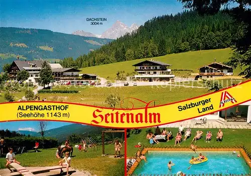 AK / Ansichtskarte Radstadt Alpengasthof Seitenalm Kinderspielplatz Pool Radstadt